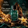 absolute 3rd image Golden Aura Absolute fragrance notes featuring ginger, woods and bourbon vanilla
