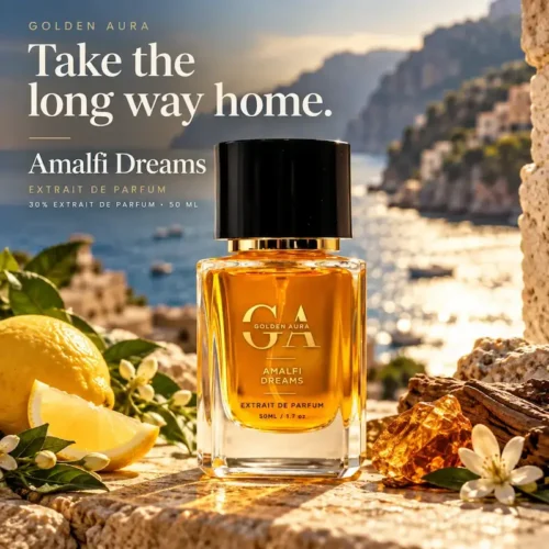 Amalfi Dreams bottle – woody amber perfume for men in India