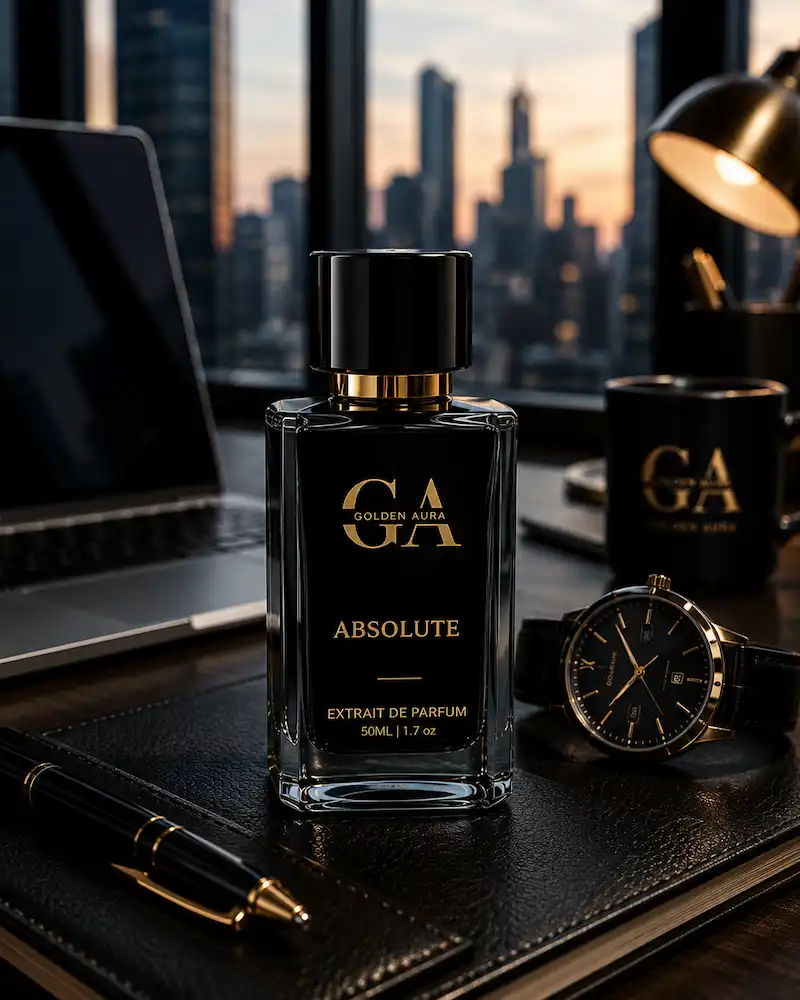 Office luxury perfume India — Golden Aura confidence Extrait de Parfum long lasting fragrance