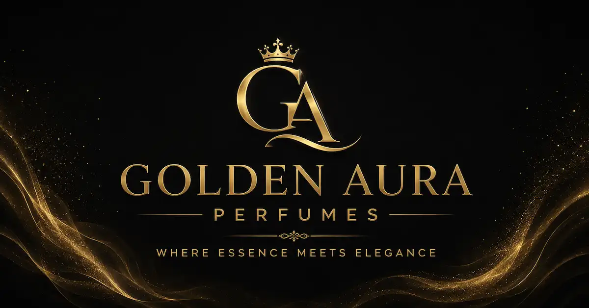 Golden Aura Perfumes luxury Extrait de Parfum brand banner