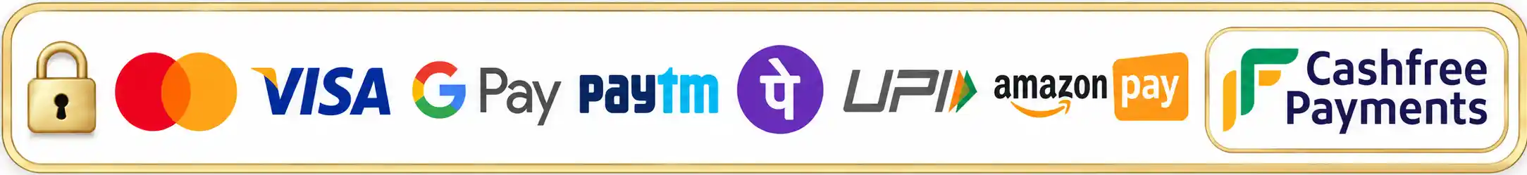Secure prepaid payment options through Cashfree Payments