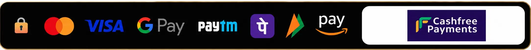 Secure prepaid payment options through Cashfree Payments